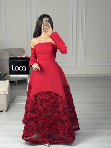 فستان سهره احمر