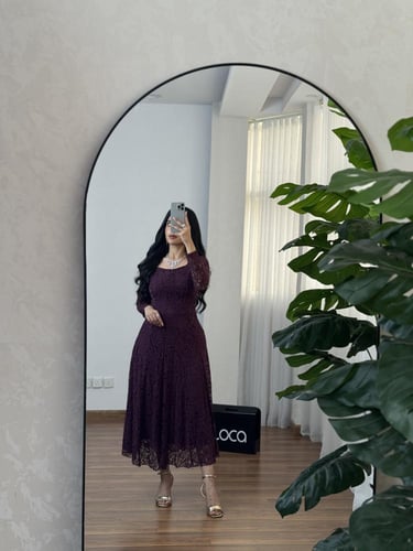 فستان العيد بلون موف من لوكا فاشن