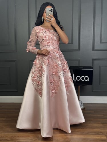 فستان سهره وردي