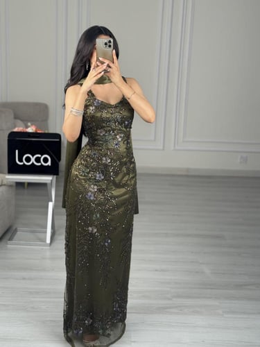 فستان سهره مع شال