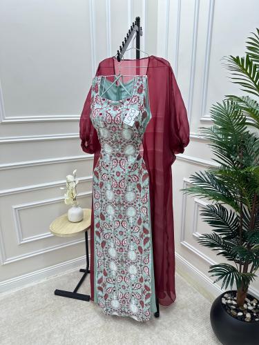 جلابية أنيقه بألوان مميزه من قطعتين