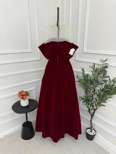 فستان سهره احمر جوخ