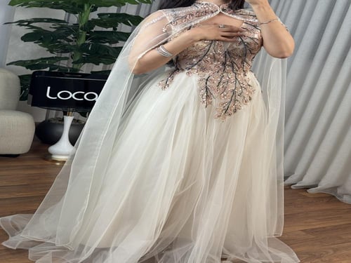 فستان سهره راقي تل مطرز