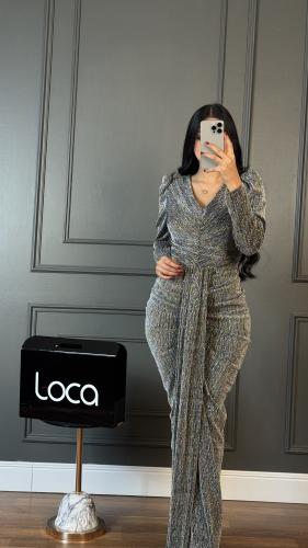 فستان سهره فضي