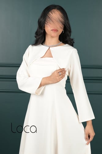 فستان ميدي ناعم من قطعتين