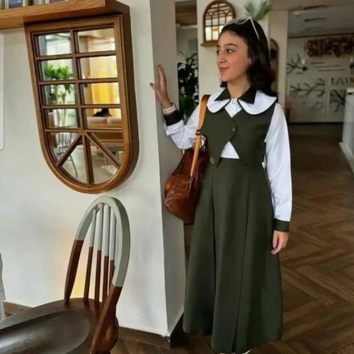 مريول مدرسي تنورة تفصيل حسب الطلب