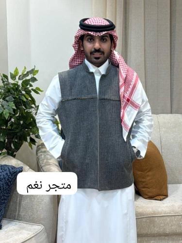 جديد سديري شتوي رصاصي - قماش شانيل وجوخ اصلي