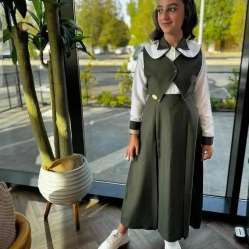 مريول مدرسي تنورة تفصيل حسب الطلب