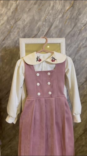 مريول مدرسي شتوي مطرز