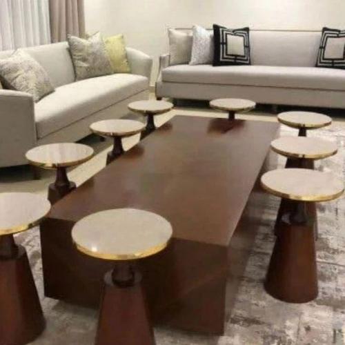 طاوله خدمه للمجلس بالوان متناسقة