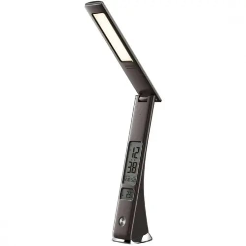 ساعة مكتبية مع إضاءة U12 أسود - PIECELL