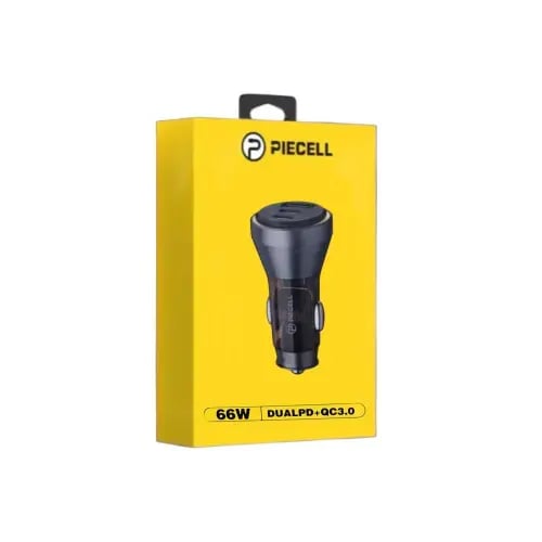 شاحن سيارة 66 واط منفذ USB منفذين تايب سي PIECELL...