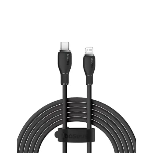 سلك شحن بي دي أيفون ربل أسود 1 متر - BASEUS