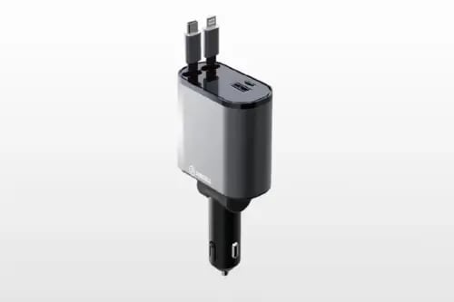 شاحن سيارة 120 واط مع أسلاك مدمجة PIECELL - U55