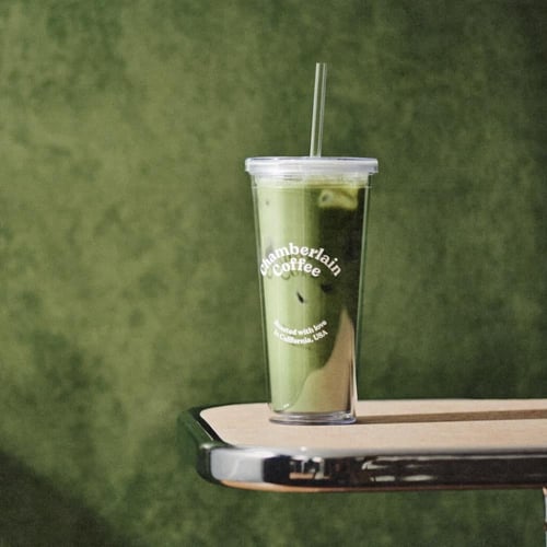 chamberlain coffee transparent tumbler