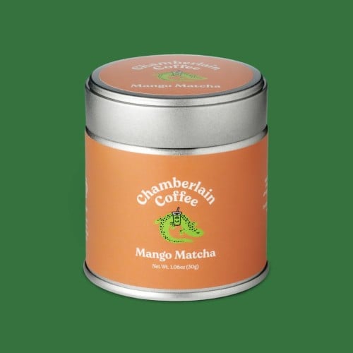 mango matcha green tea powder