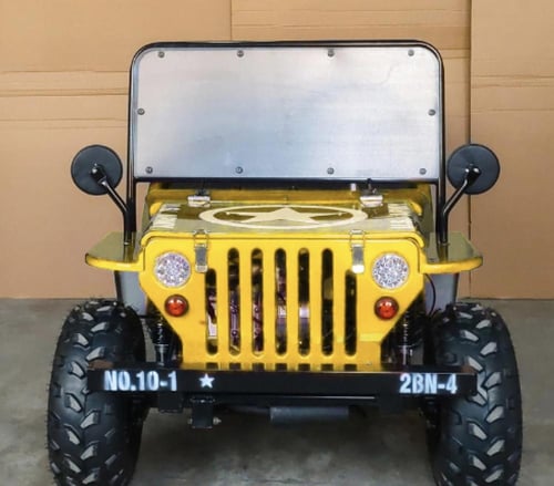 سيارة ميني جيب 4 عجلات 150CC - لون اصفر - Mini Jee...