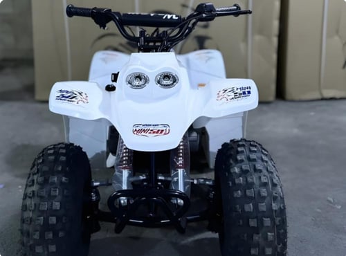 دباب رام 50cc تايواني 4 كفرات لون ابيض