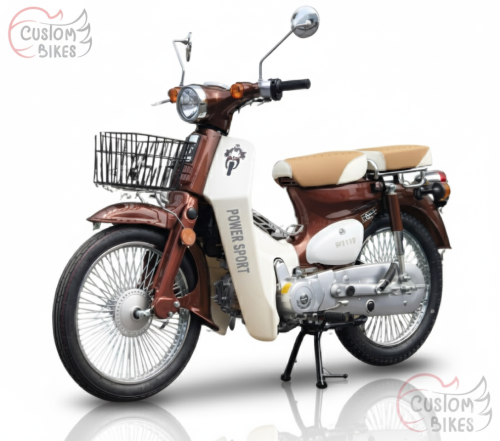 دراجة نارية كلاسيك شبيه الهوندا 110 لون بني - WS11...