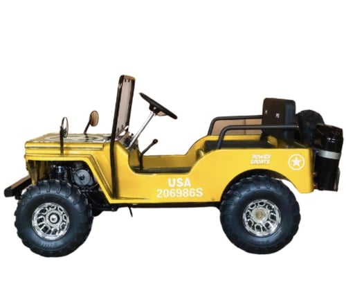 سيارة ميني جيب 4 عجلات 150CC - لون اصفر - Mini Jee...