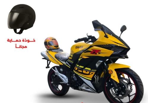 دراجة نارية 400CC من باور سبورت لون أصفر 2026