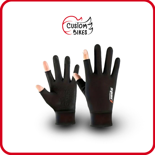 قفاز حرير مفتوح الاصبع