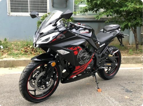 دراجة نارية ريس 250CC موديل 2026 لون اسود/احمر