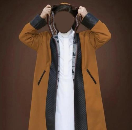 فروة رجالي شتوي دبل أسود - جملي