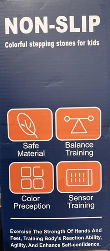 لعبة احجار خطوات التوازن الملونة التعليمية الحركية