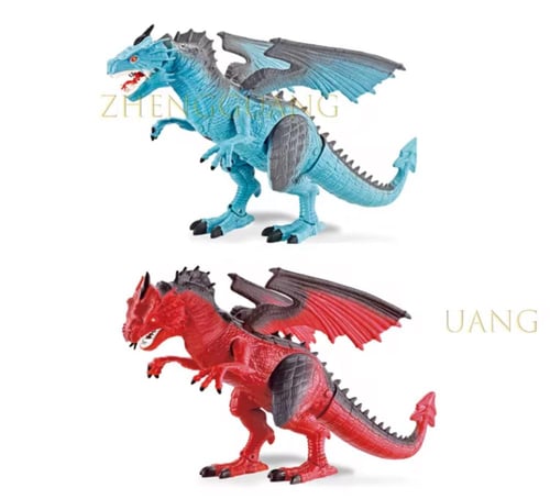 لعبة ديناصور تحكم عن بعد ببخار وإضاءة