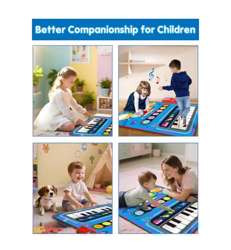 لعبة سجادة عزف البيانو والطبل الموسيقية