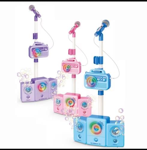 لعبة مايكروفون مع فقاعات الصابون