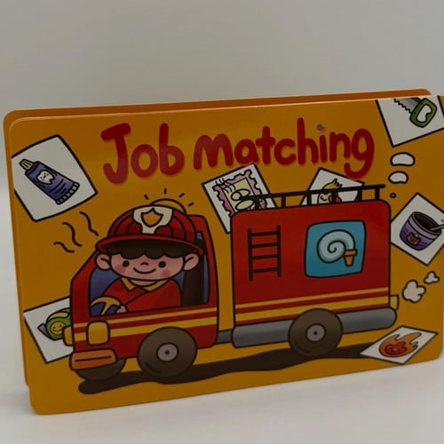 لعبة تطابق مهن مختلفة وأدواته تعلمية