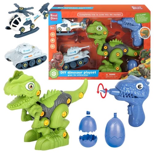 لعبة فك وتركيب أشكال مختلفة ماركة (first dino diy)