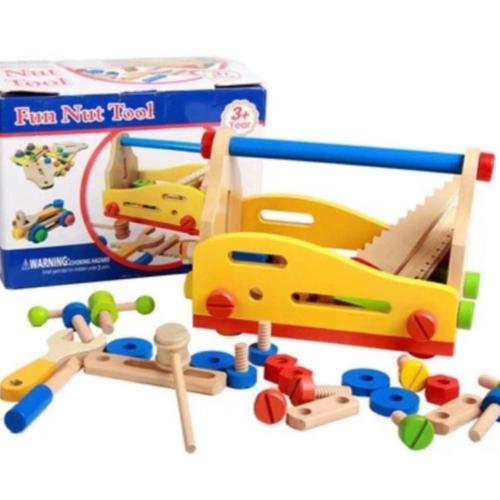 لعبة صندوق فك وتركيب نجار خشب