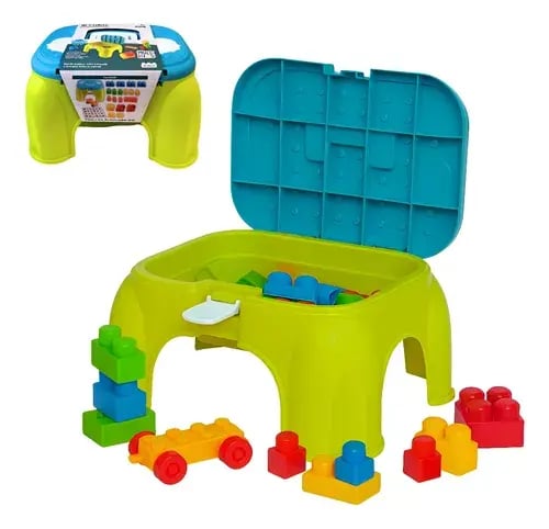 لعبة كرسي تخزين مع مكعبات