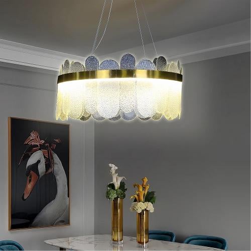 ثريا مودرن لون الشكل ذهبي متعددة الألوان ( كريمي +...