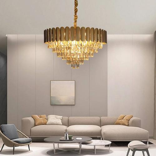 نجف مودرن ذهبي 800 E14*15