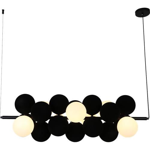 نجف مودرن اسود مع ابيض G9*7L