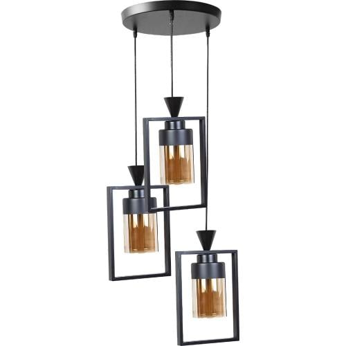 علاقي مودرن اسود E27*3