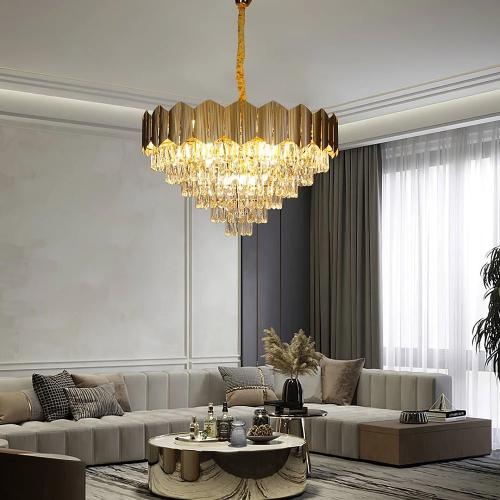 نجف مودرن ذهبي E14*15L مقاس 80 سم