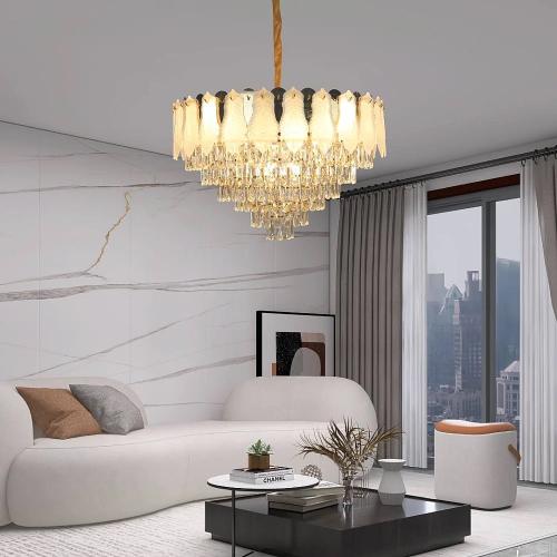 نجف مودرن ذهبي E14*15L مقاس 80 سم