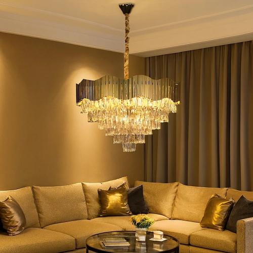 نجف مودرن ذهبي E14*15L مقاس 80 سم