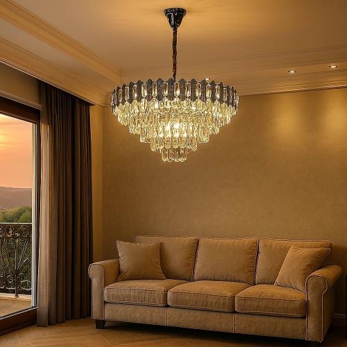 نجف مودرن فضي E14*15L مقاس 80 سم