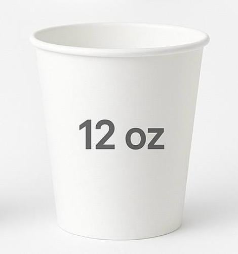 شدة اكواب ورقية سنقل 12oz تعبئة 50 حبه SINGAL PAPE...