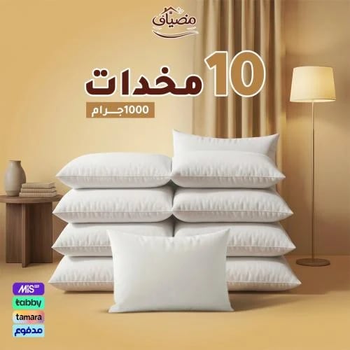 عرض خاص – 10 مخدات 1000 جرام