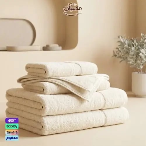 منشفة قطن 100% مقاس 50×80