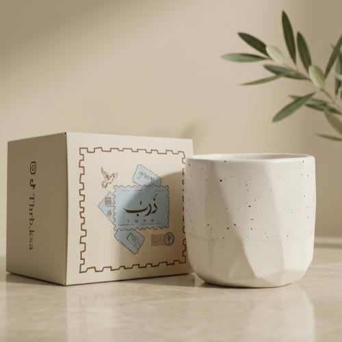 كوب سيراميك - أبيض