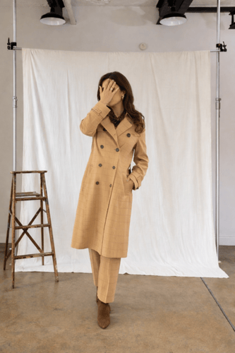 Camel Check Two-Piece Set