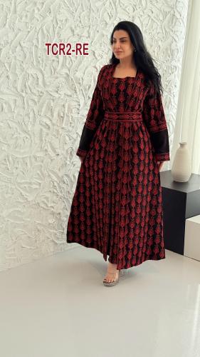 طقم كريب معينات تطريز فلسطيني مرصع الماس